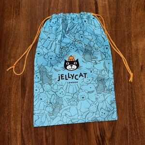 Jellycat London Drawstring Gift Dust Bag 15.5 x 11 Blue Plush Toy Storage Tote